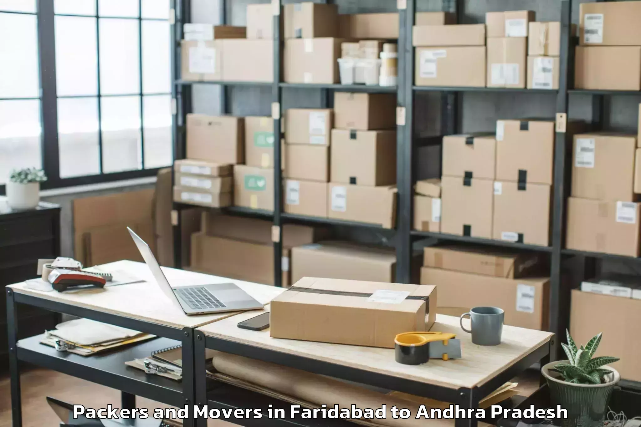 Quality Faridabad to Rambilli Packers And Movers